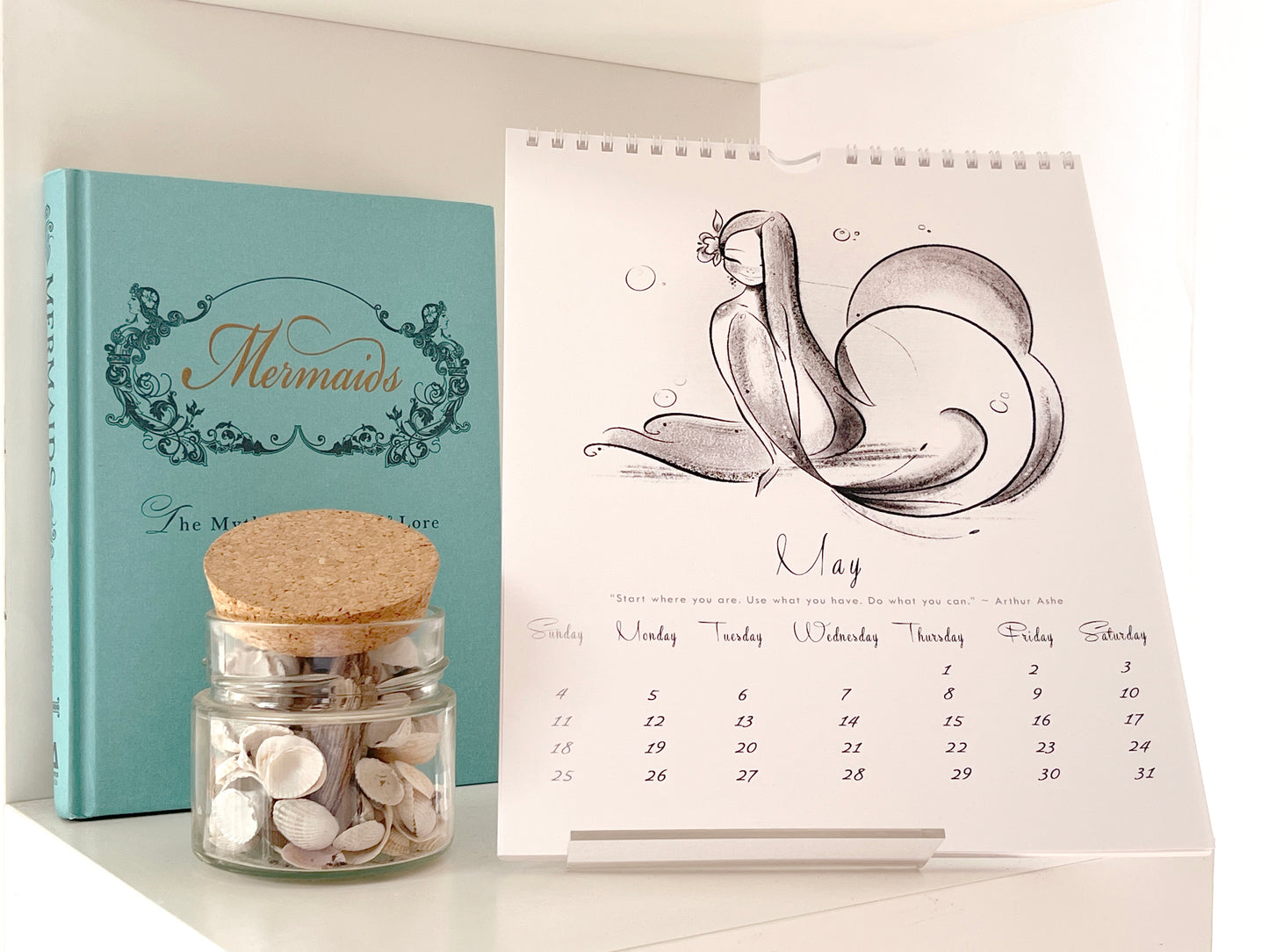 Calendar Mermies 2025 - Charcoal Edition