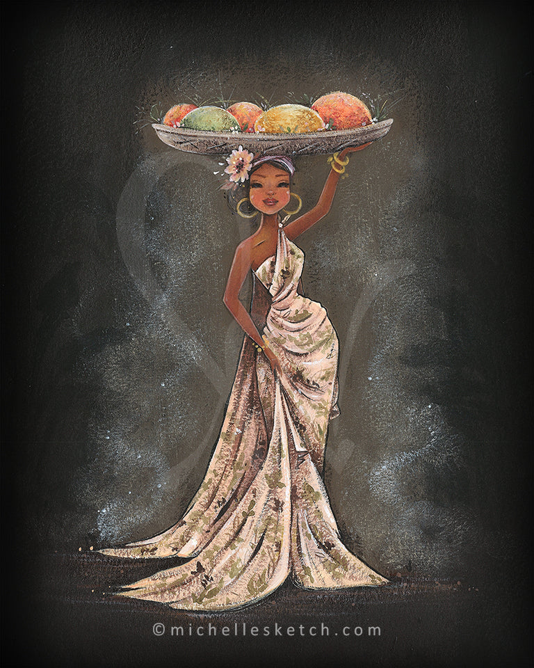 Frutas & Flores Fine Art Print