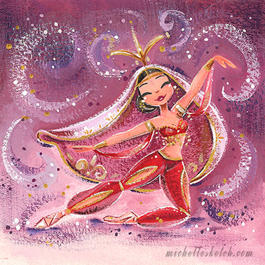 Nutcracker's Arabian Dancers Fine Art Print