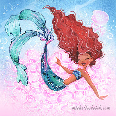 Little Mermaid Fine Art Print