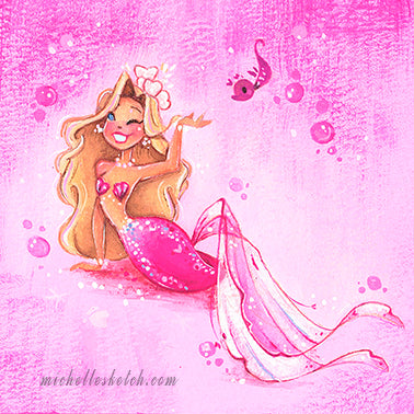 Barbie Mermaid Fine Art Print