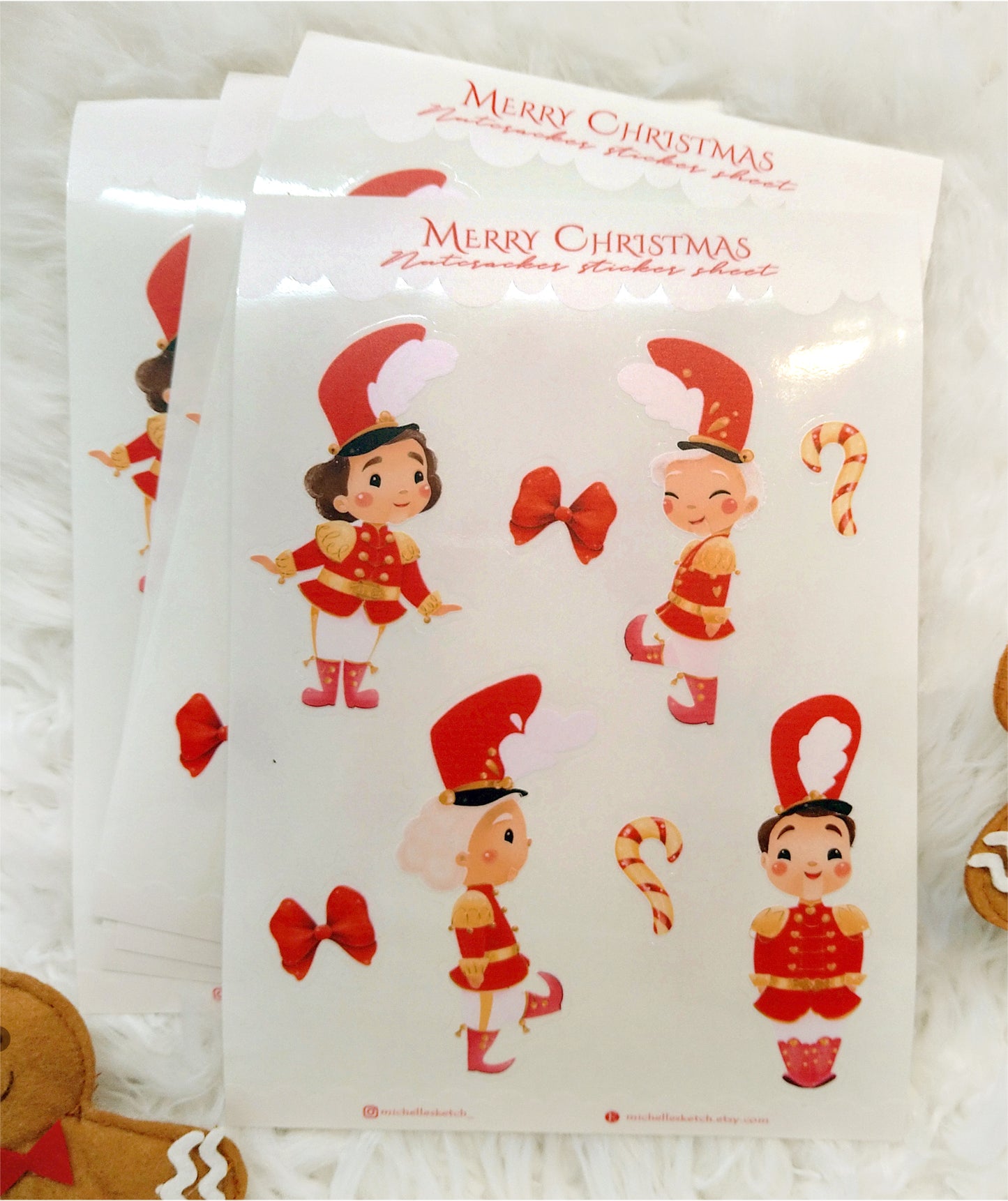 Nutcracker's Holiday Stickers Set