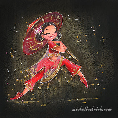 Nutcracker's Chinese Dancers Fine Art Print