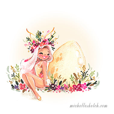 Easter Pinup Fine Art Print