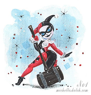 Harley Queen Fine Art Print