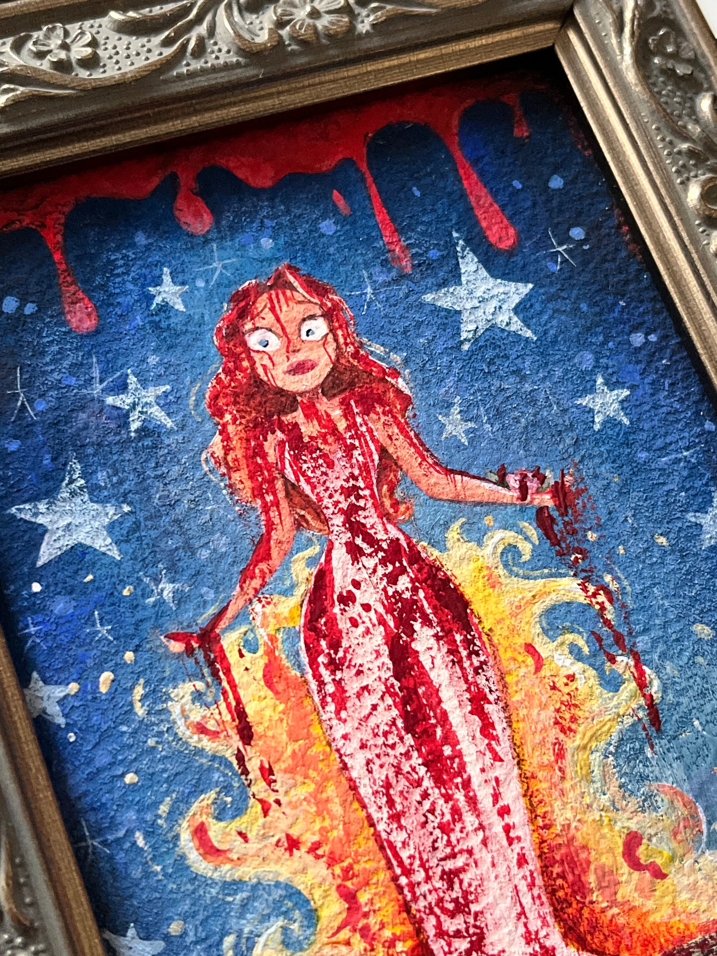 CARRIE! Mini Gouache Painting