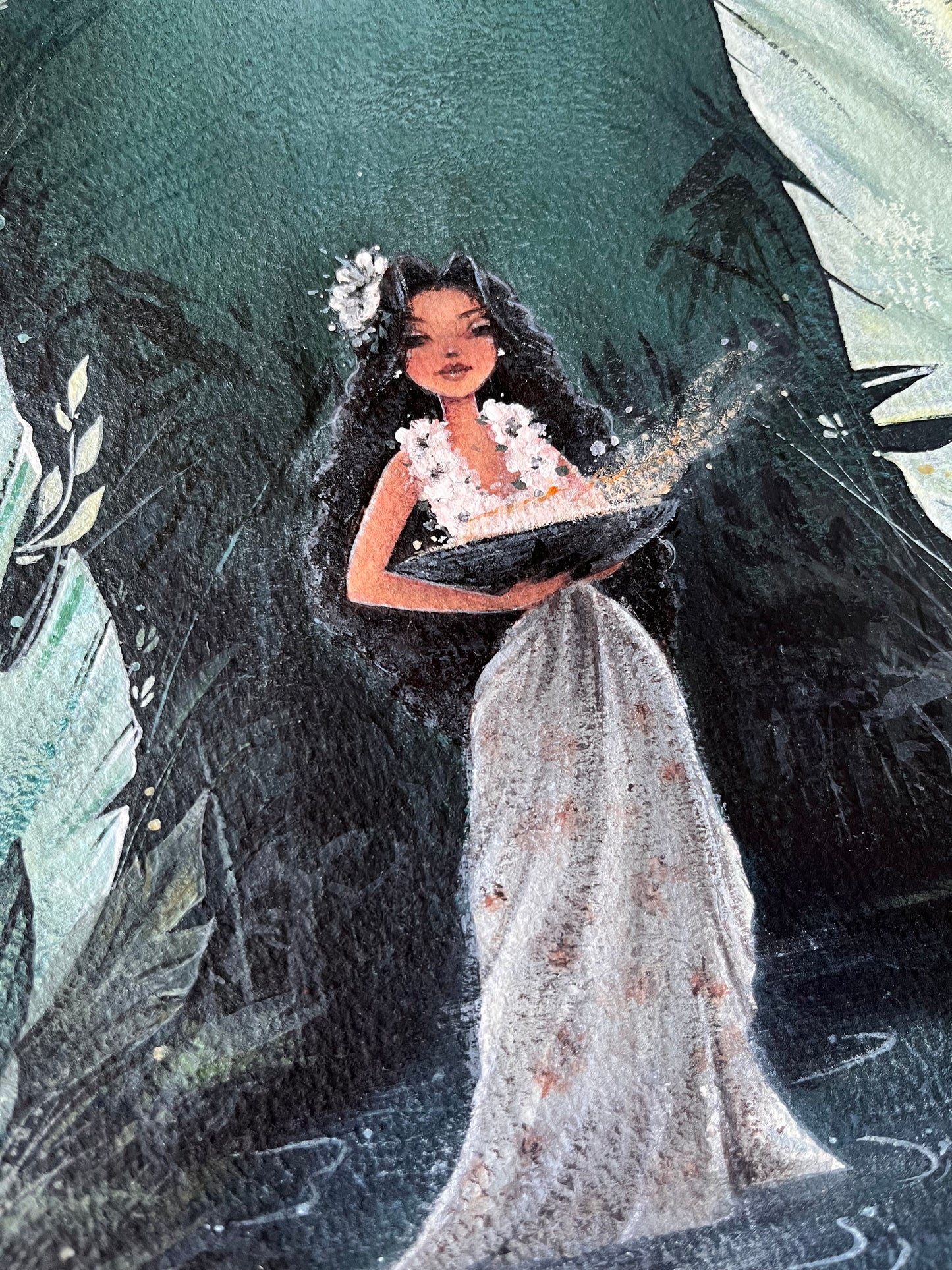 Original The Rituals Gouache Painting