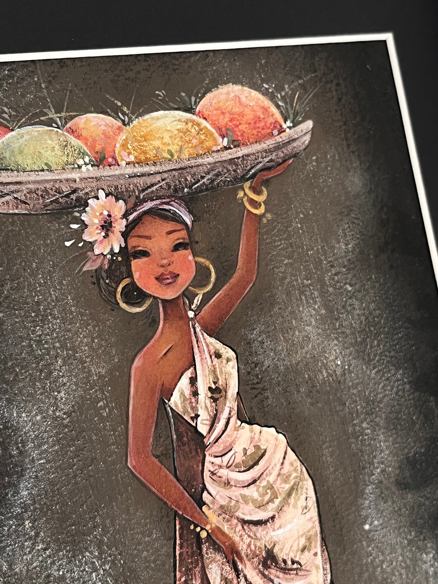 Original Frutas & Flores Gouache Painting