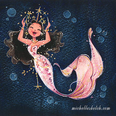 Hedy Mermaid Fine Art Print