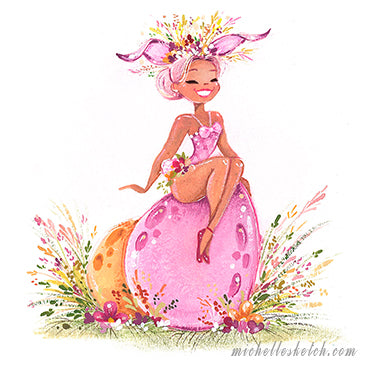 Easter Pinup Fine Art Print