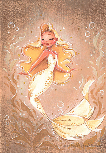 Marylin Mermaid Fine Art Print