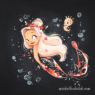 Koi Mermies Fine Art Print