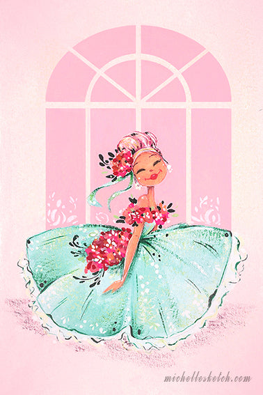 Mint Rose Fine Art Print