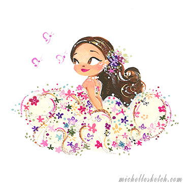 Little Miss Dress Fine Art Print