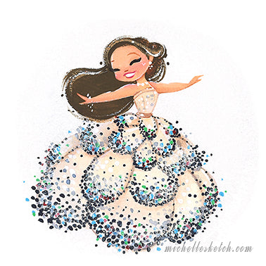 Little Miss Dress Fine Art Print