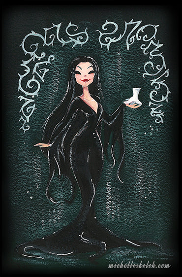 Morticia Addams Fine Art Print