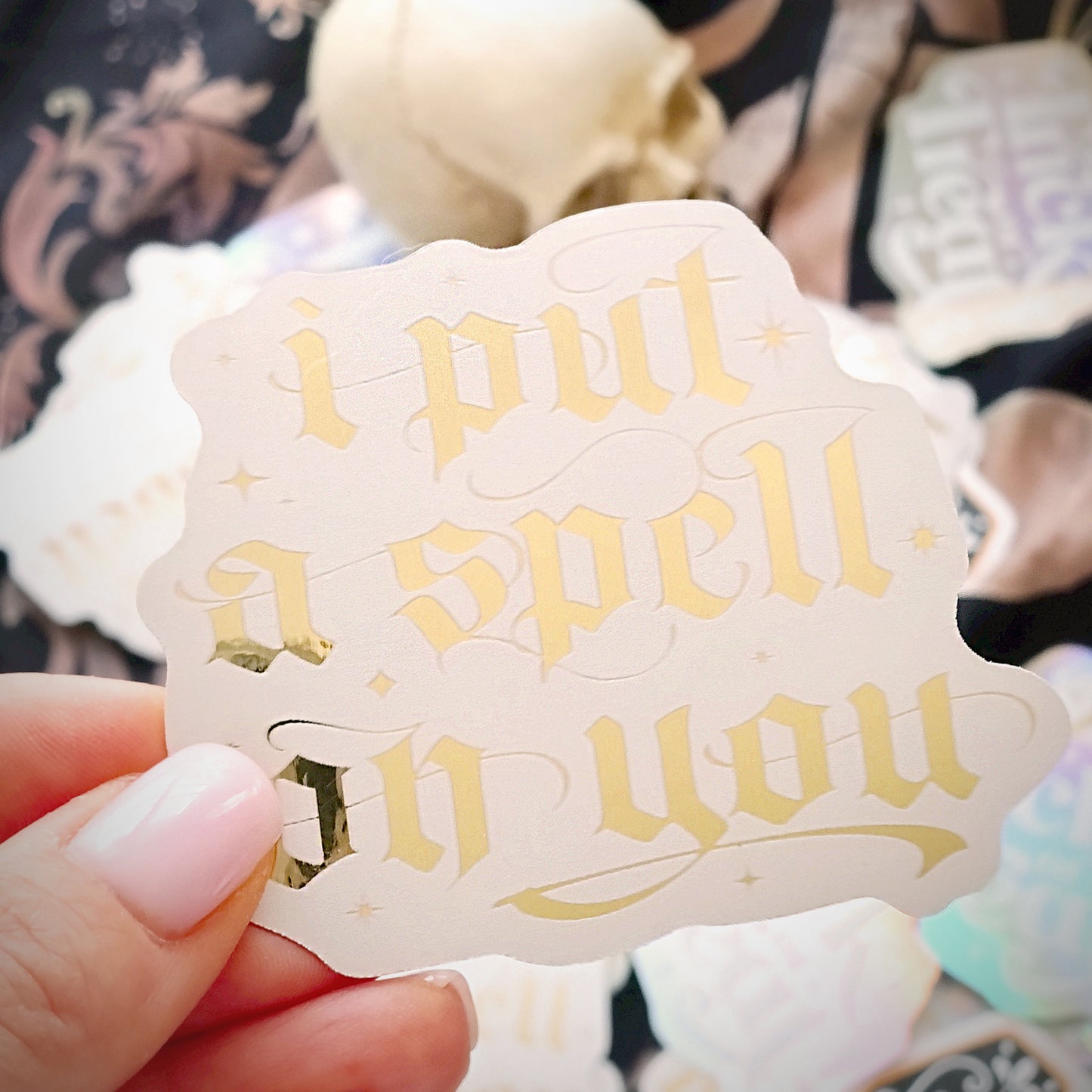 I put a spell on you! Vinyl Sticker