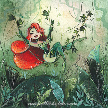 Poison Ivy Liana Swing Fine Art Print