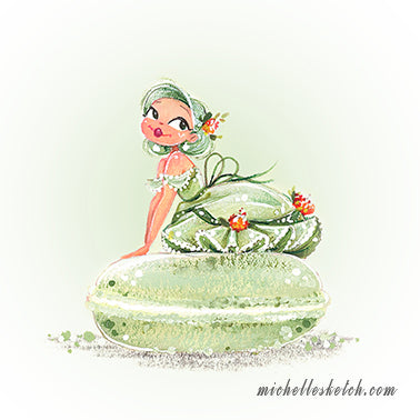 Macaron Ladies Fine Art Print