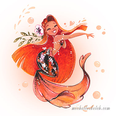 Autumn Koi Fine Art Print