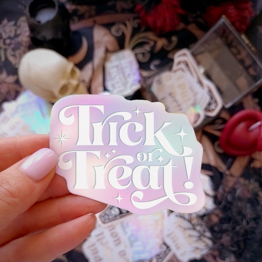 Trick or Treat! Holographic Sticker