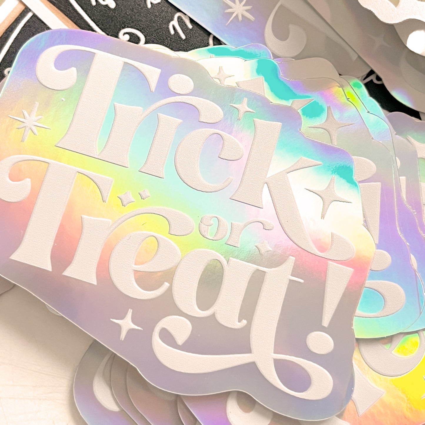 Trick or Treat! Holographic Sticker